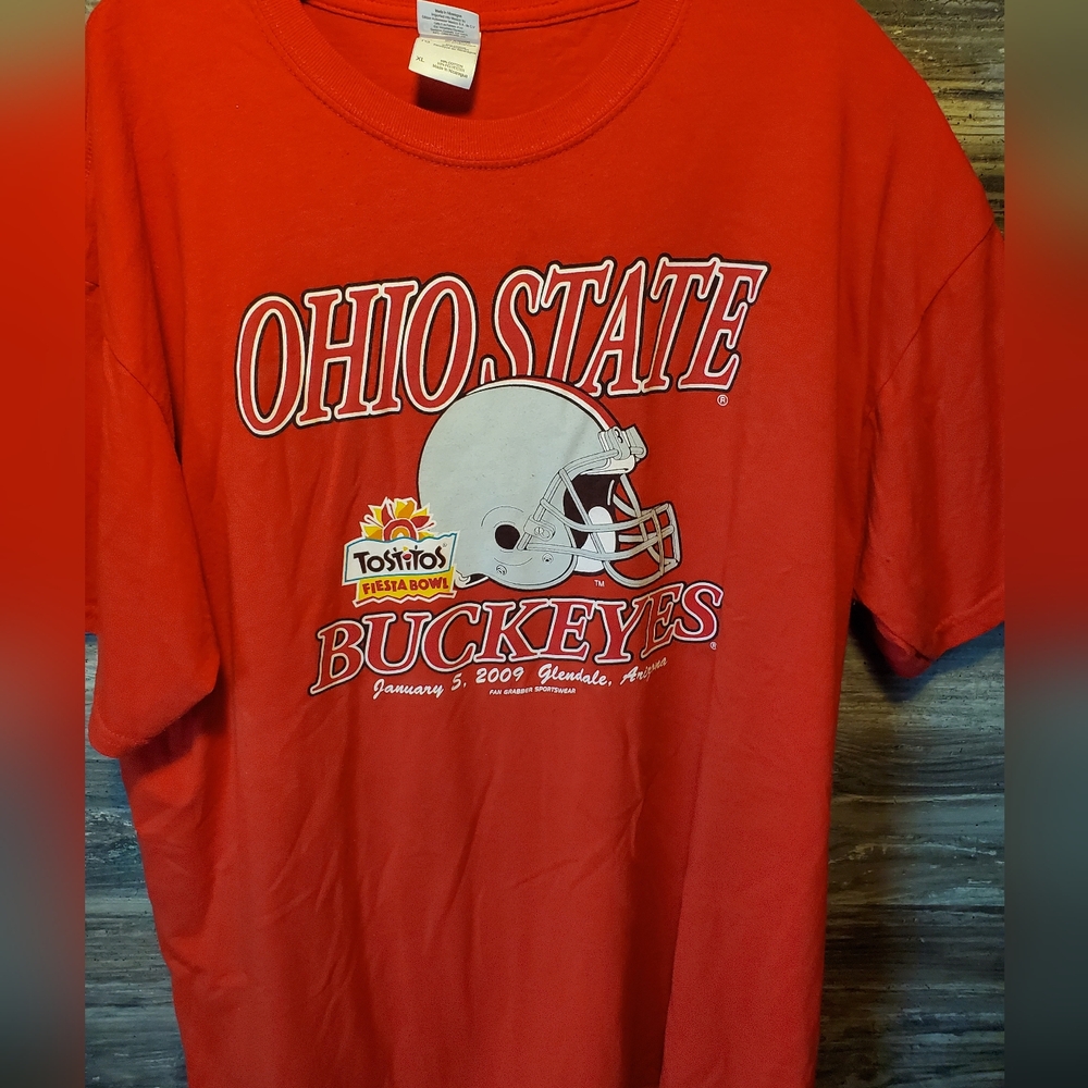 2009 Tostitos Fiesta Bowl Ohio State Buckeyes T-Shirt Mens Size XL Nwot‎